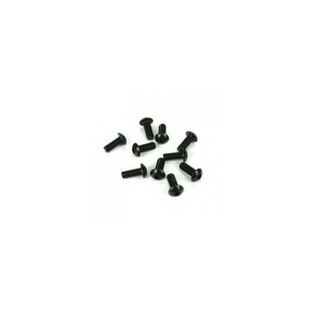 Tekno 1443 RC M4X10mm Button Head Screws (Black 10Pcs) TKR1443
