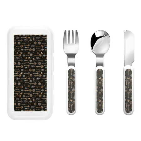 Easygdp Jewelry And Keys 3-Piece Flatware Set Kids Silverware Stainless Steel Toddler Kids Utensils Safe for Preschooler Children
Easygdp Jewelry And Keys 3-Piece Flatware Set Kids Silverware Stainless Steel Toddler Kids Utensils Safe for Preschooler Children