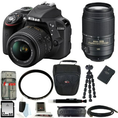 Nikon D3300 DSLR Camera with 18-55mm and 55-300mm Lens Bundle Nikon D3300 DSLR Camera with 18-55mm and 55-300mm Lens Bundle