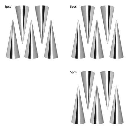 3Pcs Cream Horn Molds Stainless Steel Pastry Croissant Cones Conical Roll Horn Form Baking Cone Moulds 16Pcs Molds Brush
3Pcs Cream Horn Molds Stainless Steel Pastry Croissant Cones Conical Roll Horn Form Baking Cone Moulds 16Pcs Molds Brush