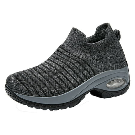 ZIZOCWA Ladies Mesh Breathable Wedges Sneaker Walking Round Toe Casual Shoes for Women Slip On Stretch Cloth Lightweight Shoes Non-Slip Dark Gray Size42
ZIZOCWA Ladies Mesh Breathable Wedges Sneaker Walking Round Toe Casual Shoes for Women Slip On Stretch Cloth Lightweight Shoes Non-Slip Dark Gray Size42