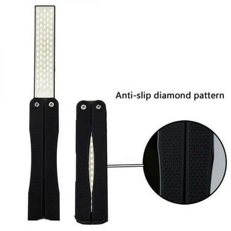 MEROTABLE Promotions Double-sided Folding Pocket Sharpener Diamond Cutter Sharpening Stone Tool for Quick Blade Thickness
MEROTABLE Promotions Double-sided Folding Pocket Sharpener Diamond Cutter Sharpening Stone Tool for Quick Blade Thickness