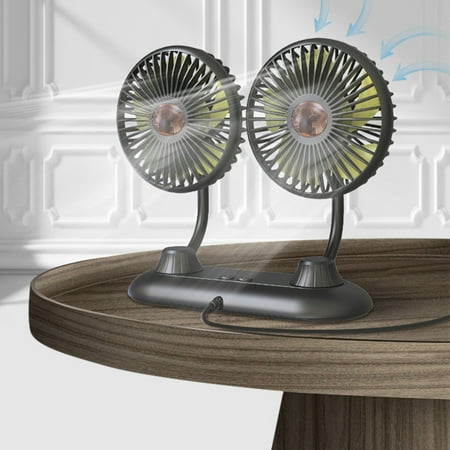 TUTUnaumb Autumn Sale Car Fan Portable Vehicle Fan Dual Head Electric Fan Vehicle Mounted USB Fan 360 Degree Rotation 3 Speed Strong Wind For Dashboard Suv Rv Truck Sedan Home Office
TUTUnaumb Autumn Sale Car Fan Portable Vehicle Fan Dual Head Electric Fan Vehicle Mounted USB Fan 360 Degree Rotation 3 Speed Strong Wind For Dashboard Suv Rv Truck Sedan Home Office