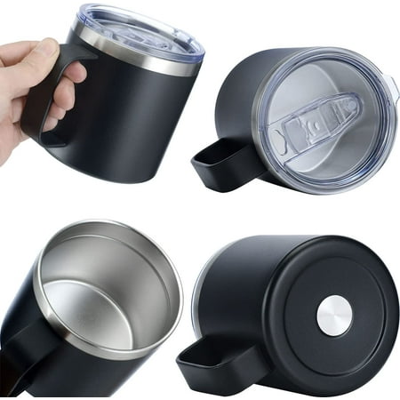 14oz Volume 304 Stainless Steel Handle Cups with Lid Wine Glass Tumbler Mug Cup for Water Milk Juice Tea Coffee Beer Champagne (White)
14oz Volume 304 Stainless Steel Handle Cups with Lid Wine Glass Tumbler Mug Cup for Water Milk Juice Tea Coffee Beer Champagne (White)