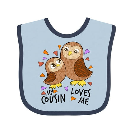 Inktastic My Cousin Loves Me- Cute Owl Family Gift Baby Boy or Baby Girl Bib
Inktastic My Cousin Loves Me- Cute Owl Family Gift Baby Boy or Baby Girl Bib