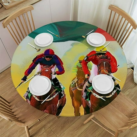 Bciig Horses Flag Jockeys Round Table Cover Stain Resistant Washable Indoor Outdoor Tablecloth Kitchen Dining Wedding Parties Elastic Edge 100% Polyester Fiber 31-35
Bciig Horses Flag Jockeys Round Table Cover Stain Resistant Washable Indoor Outdoor Tablecloth Kitchen Dining Wedding Parties Elastic Edge 100% Polyester Fiber 31-35