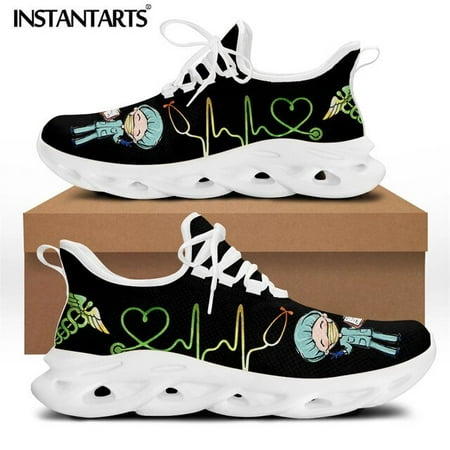 INSTANTARTS Brand Design Women Sneakers White Nursing Shoes Cute Cartoon Nurse Doctor Medical Print Light Lace-up Flats Footwear
INSTANTARTS Brand Design Women Sneakers White Nursing Shoes Cute Cartoon Nurse Doctor Medical Print Light Lace-up Flats Footwear
