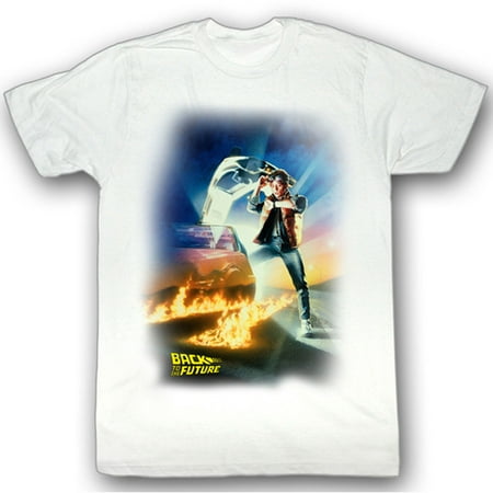 Back To The Future Men's BTF Poster T-shirt White