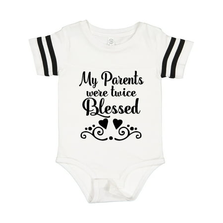 Inktastic Twins Twice Blessed Gift Baby Boy or Baby Girl Bodysuit