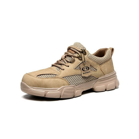 Lacyhop Unisex Work Shoes Lace Up Safety Boot Steel Toe Booties Industrials Puncture-proof Protection Shoe Anti-collision High Top Mesh Khaki 8.5
Lacyhop Unisex Work Shoes Lace Up Safety Boot Steel Toe Booties Industrials Puncture-proof Protection Shoe Anti-collision High Top Mesh Khaki 8.5