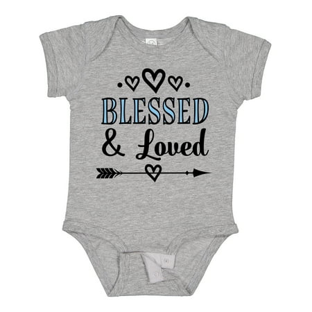 Inktastic Blessed and Loved Gift Baby Boy or Baby Girl Bodysuit