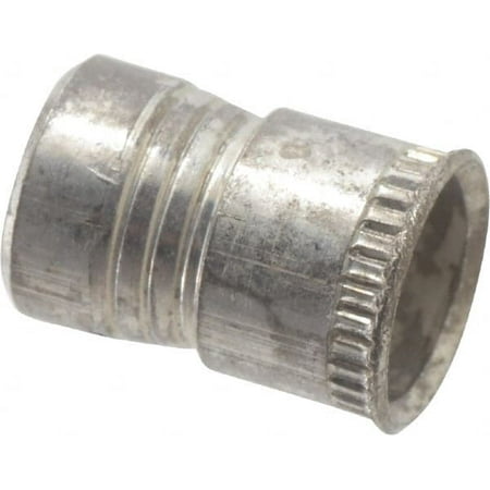 Made in USA #8-32 UNC Cadmium-Plated Aluminum Knurled Rivet Nut Inserts