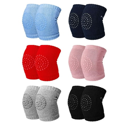 YWDJ 6 Pieces 6Pairs Kids Safety Sport Crawling Elbow Cushion Knee Pads Protective Gear C