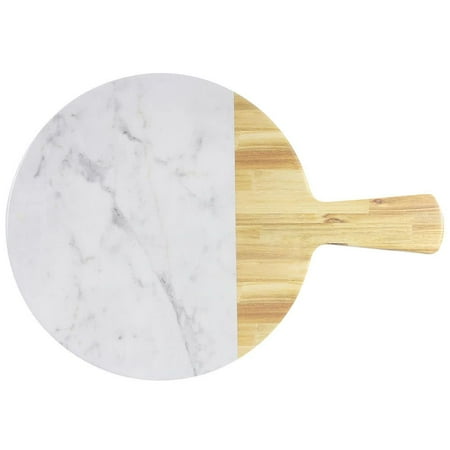EGS M12RWM-AWC Sierra Faux Wood and Marble 12 Serving Board