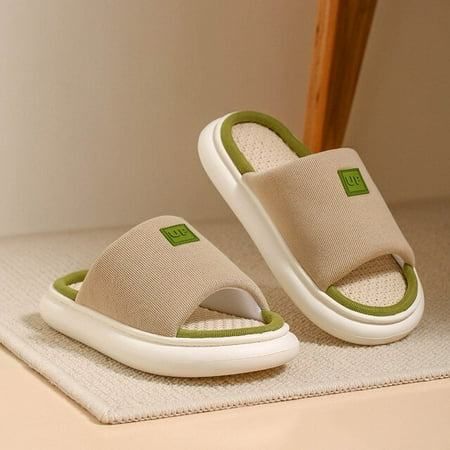 CoCopeanut Flax Women Slippers Open Toe Home Solid Color EVA Non-slip Thick Sole Sofe 2022 New Spring Autumn Indoor Couples Shoes
CoCopeanut Flax Women Slippers Open Toe Home Solid Color EVA Non-slip Thick Sole Sofe 2022 New Spring Autumn Indoor Couples Shoes