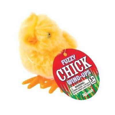 2pk Toysmith 2031 Fuzzy Chick Wind Up Toy Plastic