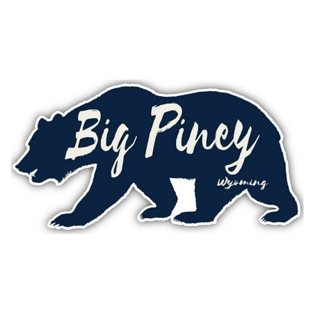 Big Piney Wyoming Souvenir 3x1.5-Inch Fridge Magnet Bear Design