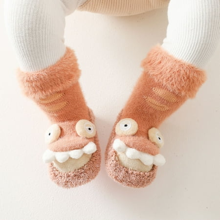 UMfun Toddler Boys Girls Solid Color Cartoon Dog Socks Keep Warm Plush Kids Soft Non-slip Indoor Toddler Shoes Socks Orange 0-6 Months
UMfun Toddler Boys Girls Solid Color Cartoon Dog Socks Keep Warm Plush Kids Soft Non-slip Indoor Toddler Shoes Socks Orange 0-6 Months