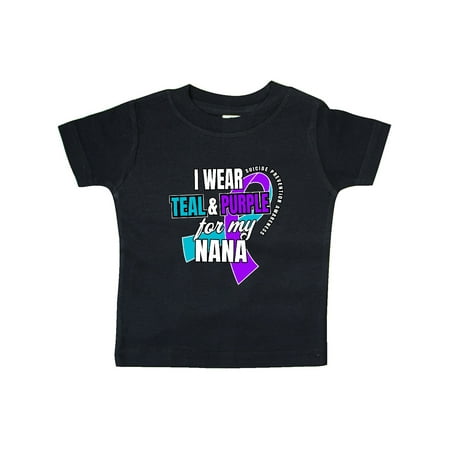 Inktastic Suicide Prevention I Wear Teal and Purple for My Nana Gift Baby Boy or Baby Girl T-Shirt
Inktastic Suicide Prevention I Wear Teal and Purple for My Nana Gift Baby Boy or Baby Girl T-Shirt