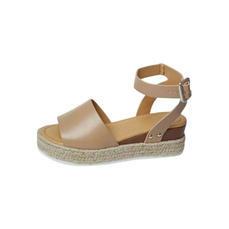 Gomelly Women s Sandal Open Toe Espadrilles Ankle Strap Wedge Sandals Lightweight Casual Shoes Women Ladies Khaki 6.5
Gomelly Women s Sandal Open Toe Espadrilles Ankle Strap Wedge Sandals Lightweight Casual Shoes Women Ladies Khaki 6.5