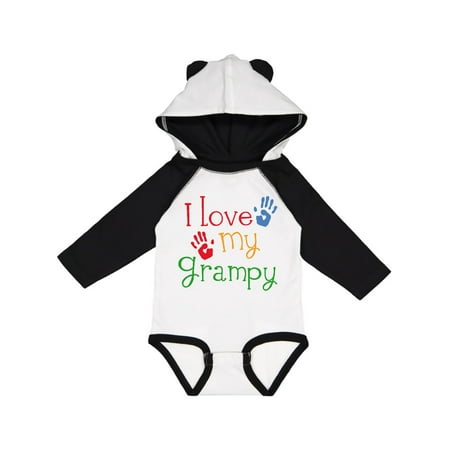 Inktastic I Love My Grampy grandchild gift Gift Baby Boy or Baby Girl Long Sleeve Bodysuit