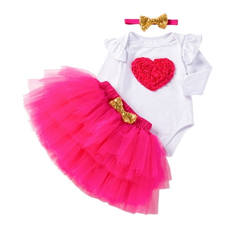 Fsqjgq Autumn Baby Girl Clothes Toddler Girls Valentine s Day Fly Sleeve Flowers Romper Bow Tie Net Yarn Short Skirts Kids Headbands Outfits Autumn Floral Cotton Blend A 86
Fsqjgq Autumn Baby Girl Clothes Toddler Girls Valentine s Day Fly Sleeve Flowers Romper Bow Tie Net Yarn Short Skirts Kids Headbands Outfits Autumn Floral Cotton Blend A 86