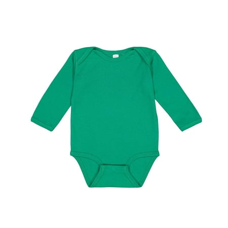 Rabbit Skins 4411 Infant Long-Sleeve Baby Rib Bodysuit