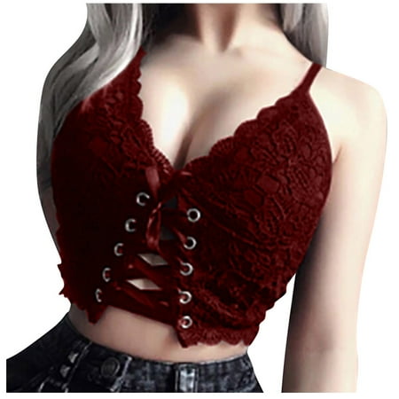 Sports Bra For Women Plus Size Lingerie Womens Underwear Women Spaghetti Lace Flowers siere Bandage Lace Spaghetti Strap Support Chest Wire Bandage Bra Red M
Sports Bra For Women Plus Size Lingerie Womens Underwear Women Spaghetti Lace Flowers siere Bandage Lace Spaghetti Strap Support Chest Wire Bandage Bra Red M