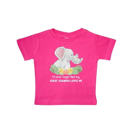 Inktastic I ll Never Forget That My Great Grandpa Loves Me Elephants Gift Baby Boy or Baby Girl T-Shirt
Inktastic I ll Never Forget That My Great Grandpa Loves Me Elephants Gift Baby Boy or Baby Girl T-Shirt