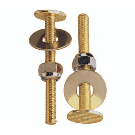 Plumb Pak PP835-170 Toilet Bolt Sets Solid Brass 5/16 By 2 1/4 Inch