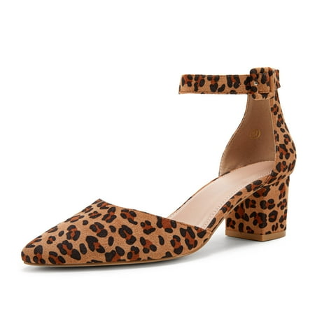 Dellytop Women s Pointed Toe Pumps Ankle Strap Buckle Chunky Block Heel Dress Sandals
Dellytop Women s Pointed Toe Pumps Ankle Strap Buckle Chunky Block Heel Dress Sandals