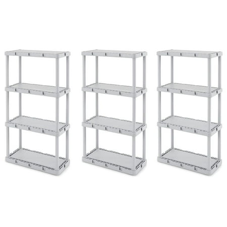 LfucQd Knect-A-Shelf Fixed Height 4 Tier Storage System Unit Light Duty for Home Garage and Laundry Room 24 x 12 x Gray (3 Pack)
LfucQd Knect-A-Shelf Fixed Height 4 Tier Storage System Unit Light Duty for Home Garage and Laundry Room 24 x 12 x Gray (3 Pack)