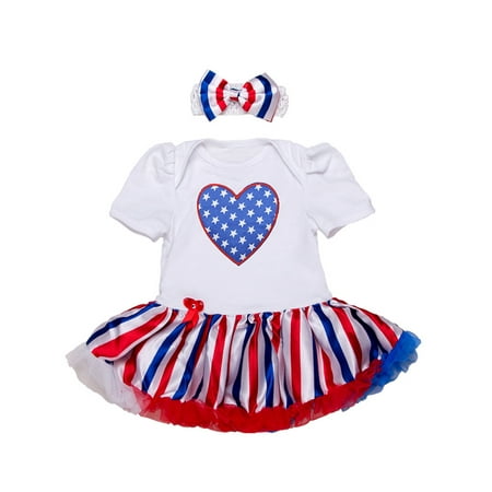 StylesILove Infant Toddler Baby Girl 4th of July American Flag Holiday Short Sleeve Romper Tutu Dress and Headband 2 pcs Set Outfit
StylesILove Infant Toddler Baby Girl 4th of July American Flag Holiday Short Sleeve Romper Tutu Dress and Headband 2 pcs Set Outfit