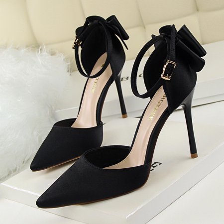 Women‘s Pointed Toe Back Bowknot High Heels Solid Color Ankle Strap D‘Orsay Stiletto Shoes Valentine‘s Day Heels
Women‘s Pointed Toe Back Bowknot High Heels Solid Color Ankle Strap D‘Orsay Stiletto Shoes Valentine‘s Day Heels
