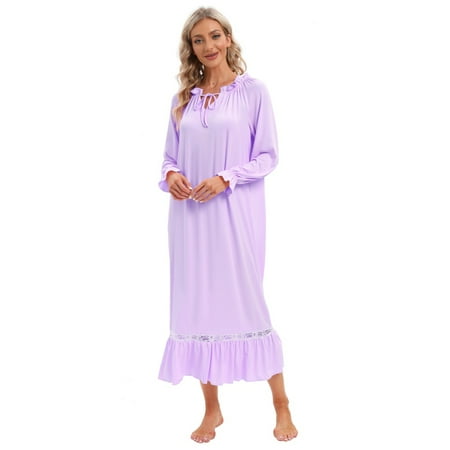 Monfince Womens Long Sleeve Nightgown Nightshirt Ladies Victorian Sleepwear Dress Gown Pajamas Lounger US 6-14
Monfince Womens Long Sleeve Nightgown Nightshirt Ladies Victorian Sleepwear Dress Gown Pajamas Lounger US 6-14