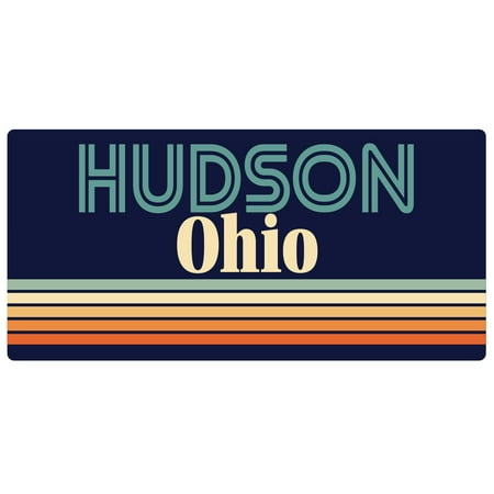 Hudson Ohio 5 x 2.5-Inch Fridge Magnet Retro Design