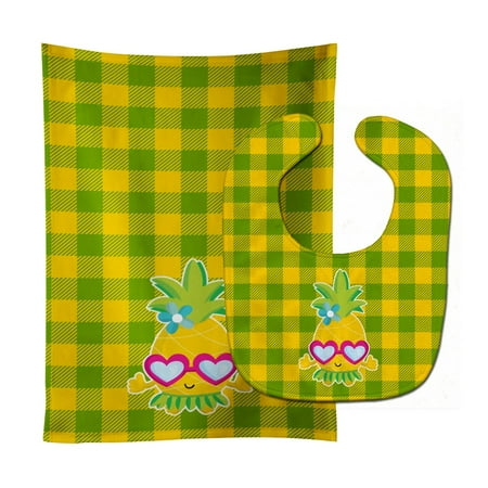 Carolines Treasures BB8965STBU Pineapple Face with Heart Glasses Baby Bib and Burp Cloth 11 x 18 multicolor
Carolines Treasures BB8965STBU Pineapple Face with Heart Glasses Baby Bib and Burp Cloth 11 x 18 multicolor