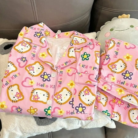 Kawaii Sanrio Hello Kitty Anime Children Long Sleeve Pajamas Cinnamoroll Cartoon Cute Comfortable Casual Fit Long Sleeve Pajamas
Kawaii Sanrio Hello Kitty Anime Children Long Sleeve Pajamas Cinnamoroll Cartoon Cute Comfortable Casual Fit Long Sleeve Pajamas