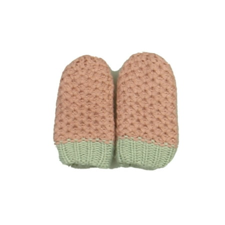 Pre-owned Boden Girls Pink | Gray Gloves size: 0-6 Months