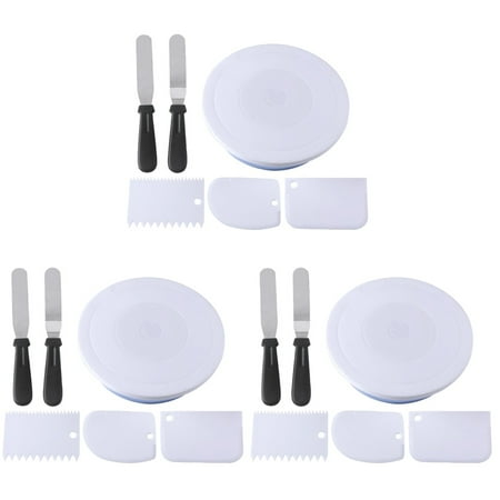 BESTONZON 3 Sets of Rotating Cake Turntable Cake Stand DIY Cake Turntable Baking Cake Decorating Tools
BESTONZON 3 Sets of Rotating Cake Turntable Cake Stand DIY Cake Turntable Baking Cake Decorating Tools
