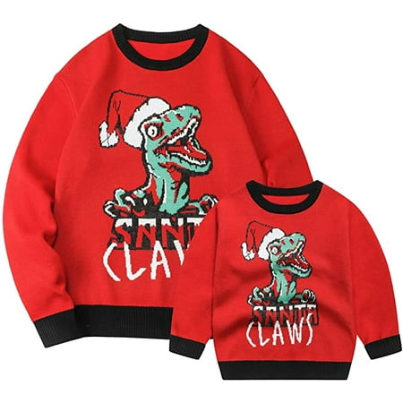 Family Matching Christmas Sweatshirt Cartoon Dinosaur Print O-Neck Long Sleeves Knitted Shirt for Adults/Kids
Family Matching Christmas Sweatshirt Cartoon Dinosaur Print O-Neck Long Sleeves Knitted Shirt for Adults/Kids