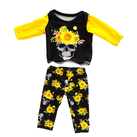 Hemoton 1 Set Doll Clothes Halloween Pattern Baby Doll Clothes Outfits Yellow Black
Hemoton 1 Set Doll Clothes Halloween Pattern Baby Doll Clothes Outfits Yellow Black