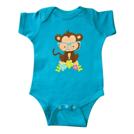 Inktastic Cute Monkey With Eyeglasses Colorful Flowers Gift Baby Boy or Baby Girl Bodysuit
Inktastic Cute Monkey With Eyeglasses Colorful Flowers Gift Baby Boy or Baby Girl Bodysuit