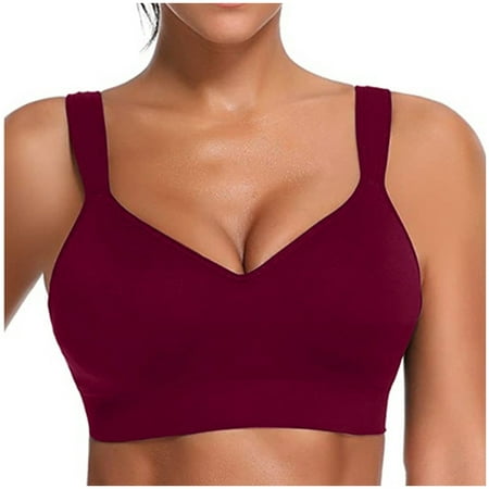 ZMHEGW Women s Bras Wireless Full Coverage Plus Size Wire-Free Comfort Bra Solid Print L 1-Pack
ZMHEGW Women s Bras Wireless Full Coverage Plus Size Wire-Free Comfort Bra Solid Print L 1-Pack