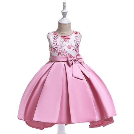 XMMSWDLA Toddler Girl Clothes Girls Solid Color Pearl Embroidery Bowknot Birthday Party Flowers Gown Kids Dresses
XMMSWDLA Toddler Girl Clothes Girls Solid Color Pearl Embroidery Bowknot Birthday Party Flowers Gown Kids Dresses