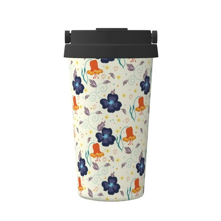 Qekee Flower Leaves Print Insulated Coffee Mug Coffee Tumbler Cup Thermos Mug Water Bottle with Handle & Flip
Qekee Flower Leaves Print Insulated Coffee Mug Coffee Tumbler Cup Thermos Mug Water Bottle with Handle & Flip