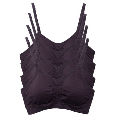 Kalon 4-Pack Women s Comfort Cami Bra Pullover Design Seamless Wire Free (XX-Large Chocolate)
Kalon 4-Pack Women s Comfort Cami Bra Pullover Design Seamless Wire Free (XX-Large Chocolate)