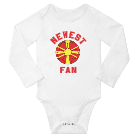 Newest Macedonia Soccer Football Fan Baby Long Sleeve Bodysuits (White 12 Months)
Newest Macedonia Soccer Football Fan Baby Long Sleeve Bodysuits (White 12 Months)