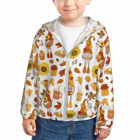 Sun Hoodie for Kids Gnomes Autumn Harvest Long Sleeve Swim Fishing Shirts Sun Protection Zip Up Jacket Clothing Athletic Hoodie
Sun Hoodie for Kids Gnomes Autumn Harvest Long Sleeve Swim Fishing Shirts Sun Protection Zip Up Jacket Clothing Athletic Hoodie