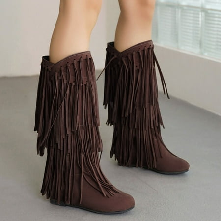 Sehao womens flat dress shoes Women s Plus Size Winter Suede Chunky Heel Fringe Boots Inside Booster Mid Length Boots Suede womens winter shoes women casual shoes
Sehao womens flat dress shoes Women s Plus Size Winter Suede Chunky Heel Fringe Boots Inside Booster Mid Length Boots Suede womens winter shoes women casual shoes